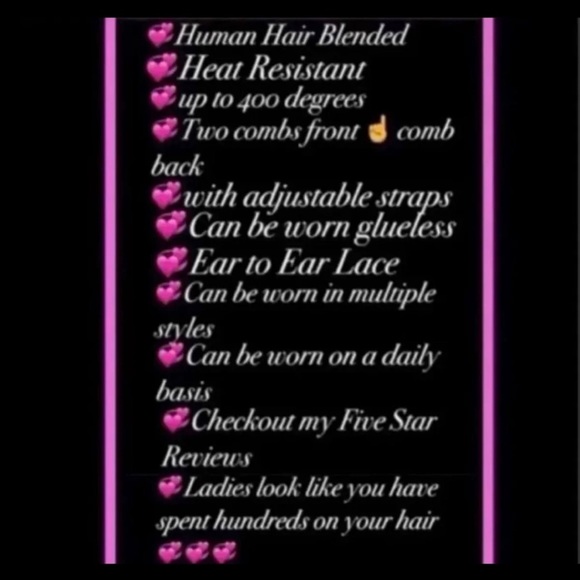 Human Hair blended lace front wig ????? main image 9